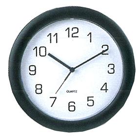 Clock Jasteck Black Rim 250mm
